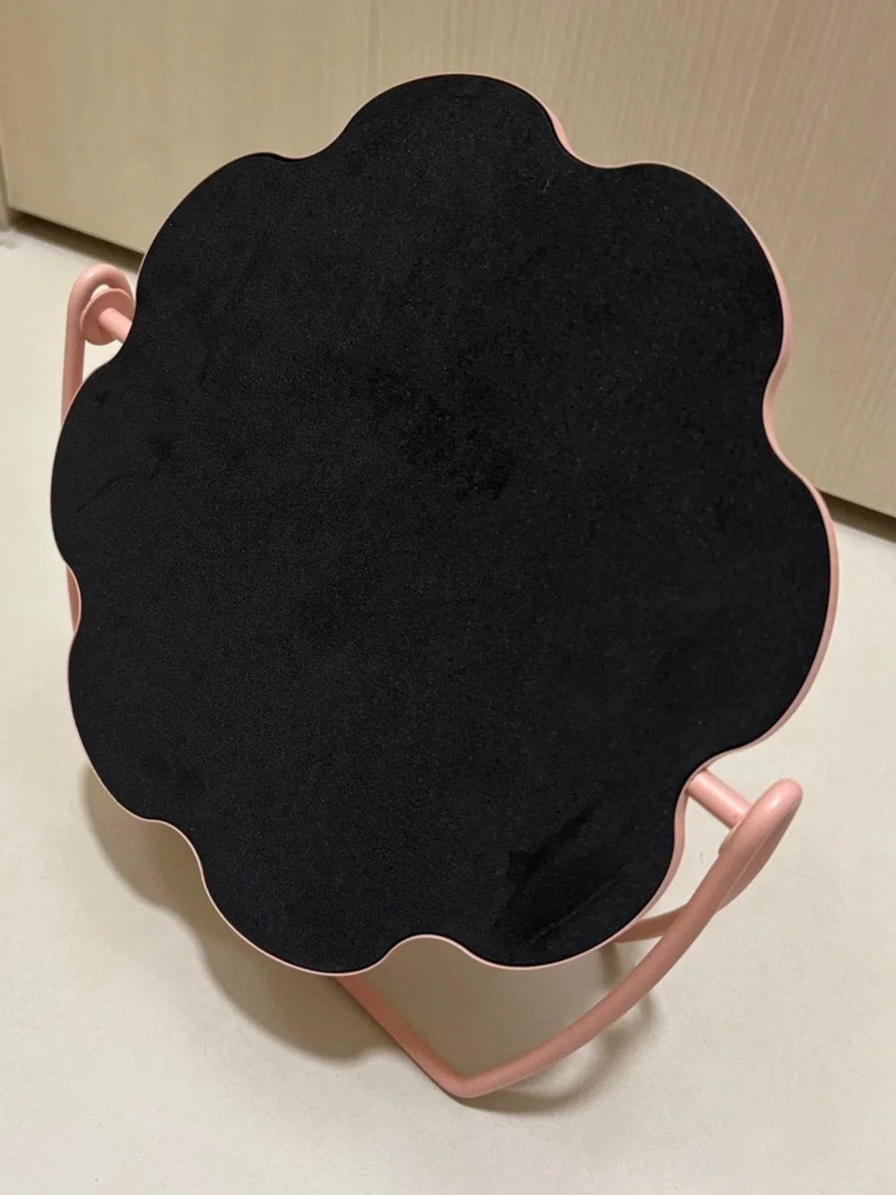 Small Pink Flower TableTop Mirror